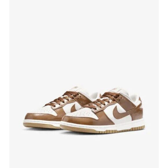 Nike Dunk Low FJ2260-001 Sneakers Women's Ale Brown White Leather Low Top PSS145 - Picture 1 of 10